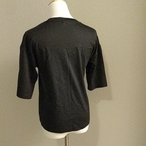 Nike Lab Elbow Length Black Tee - Picture 3 of 4
